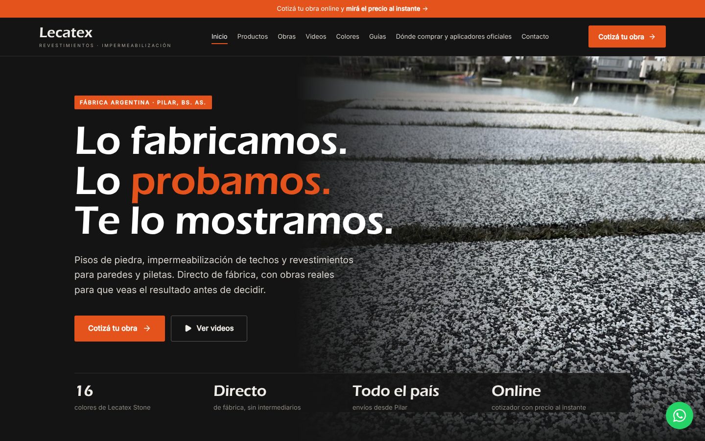 Portada de lecatex.com.ar